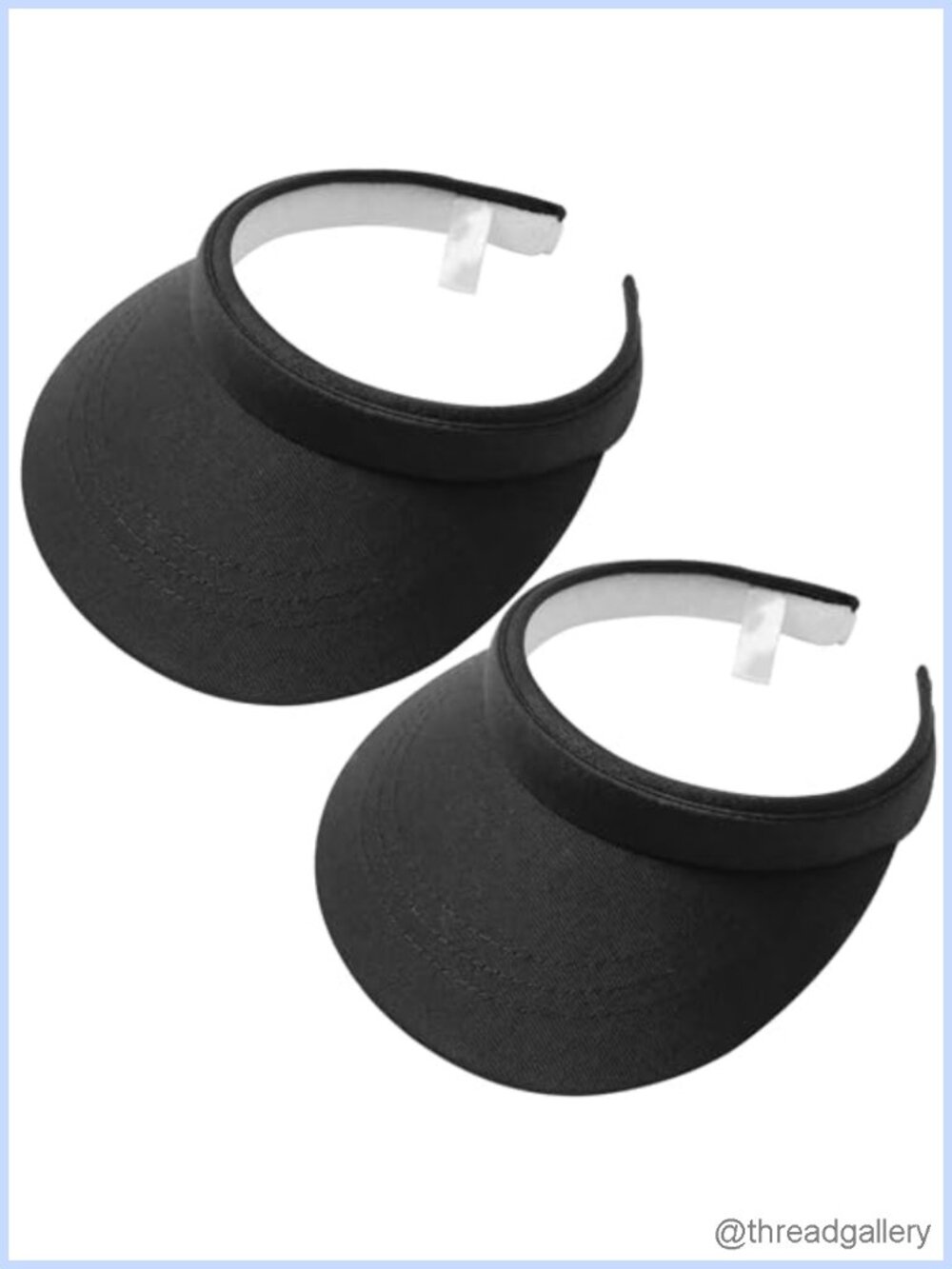 2 Pack Adjustable Clip On Visors Wide Brim Sun Hat